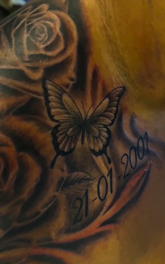 A fresh black and grey piece at Balu Ink Tattoos